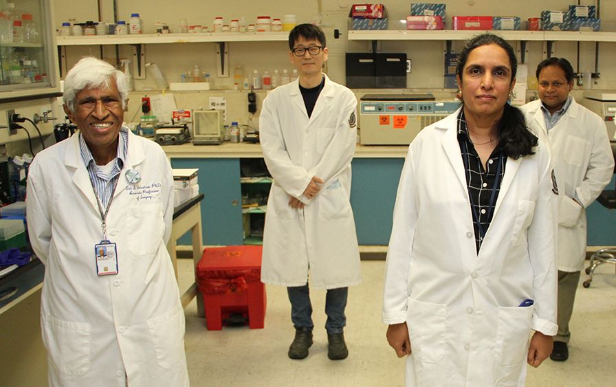 Research team in lab