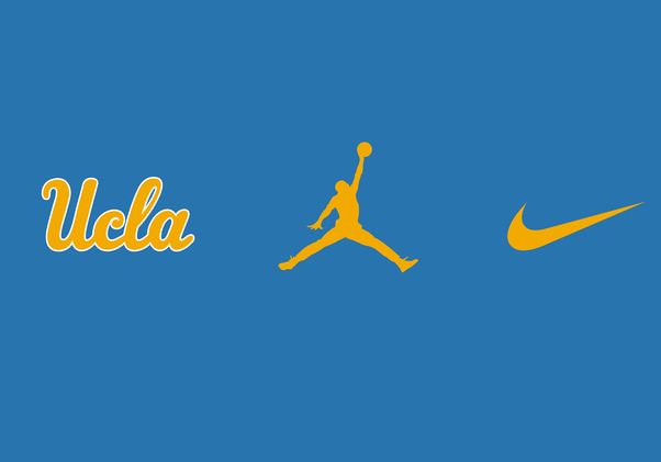 UCLA Jordan Nike logos