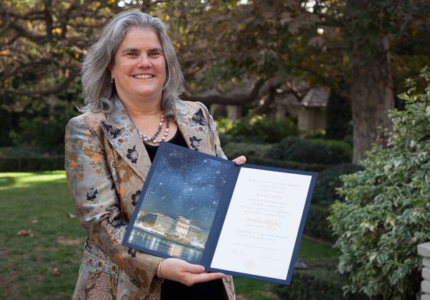 Ghez with Nobel citation