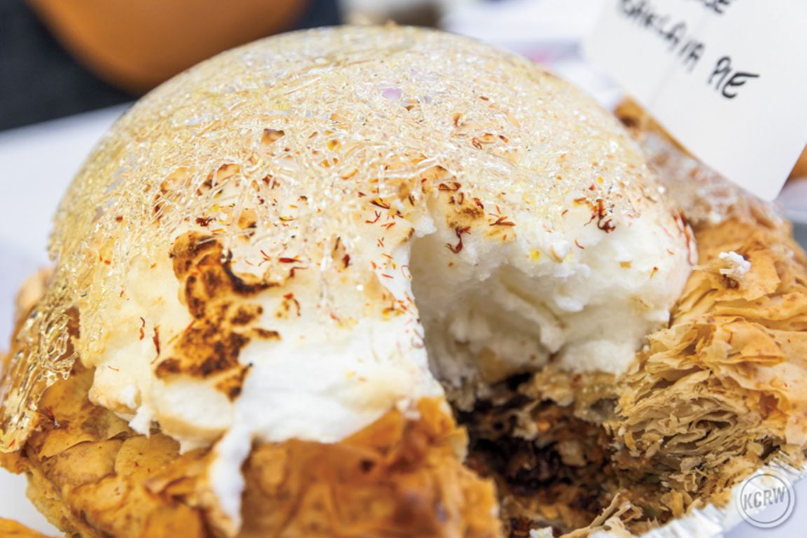 Rose baklava pie