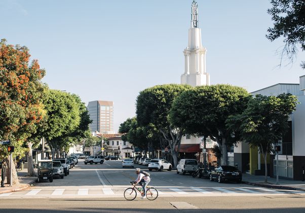 UCLA bike lane