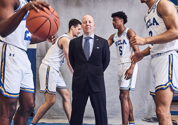 Mick Cronin and his basketball players