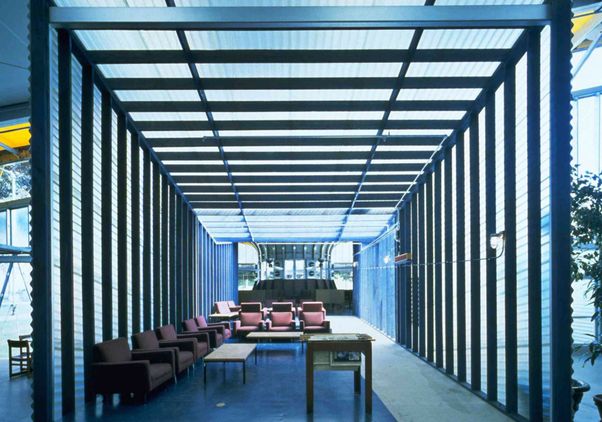 Temporary Powell lounge space