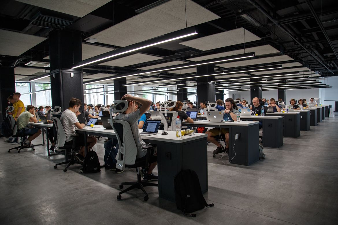 Open plan office