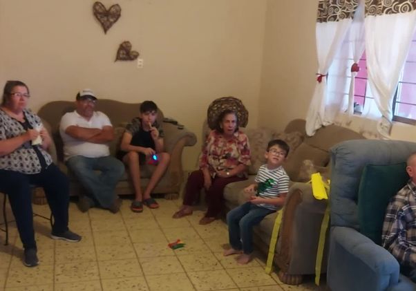 Click to open the large image: Relatives in Mexico