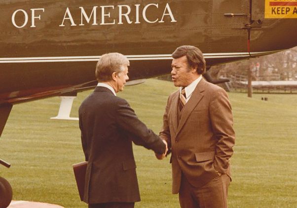 Esteban Torres and Jimmy Carter