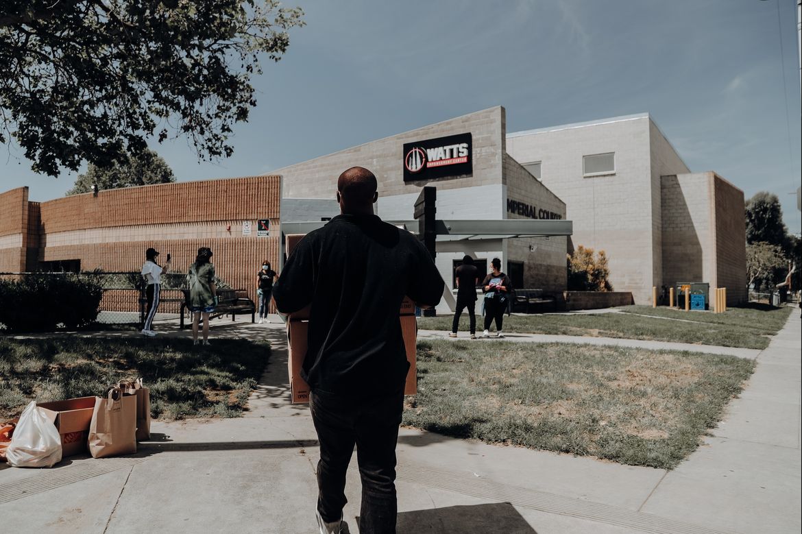 Man outdoors in LA