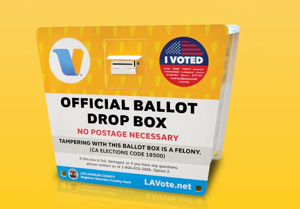Vote by mail drop box