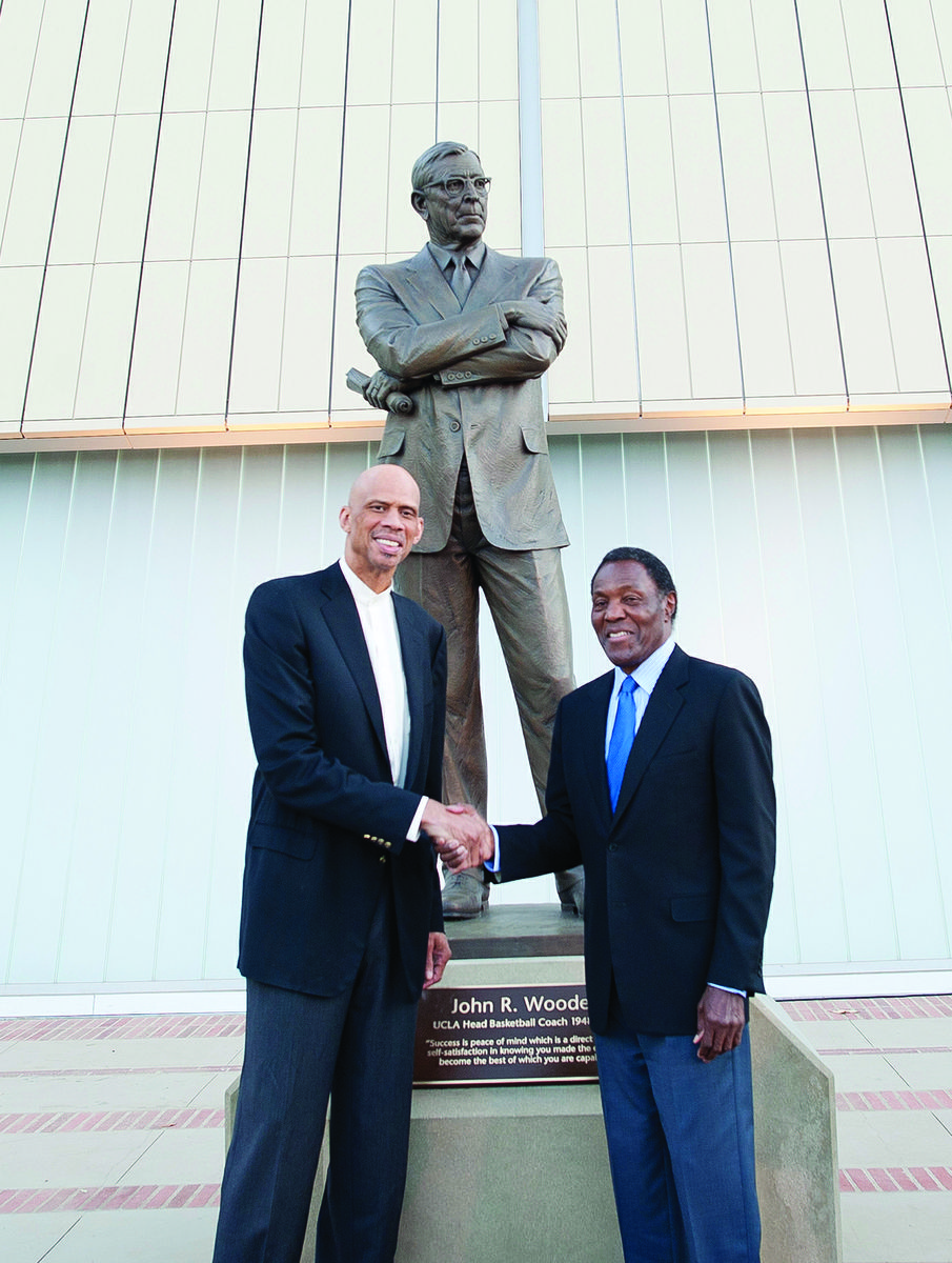 Kareem Abdul-Jabbar and Rafer Johnson