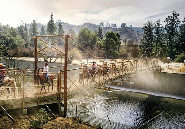 L.A. River horseback riding