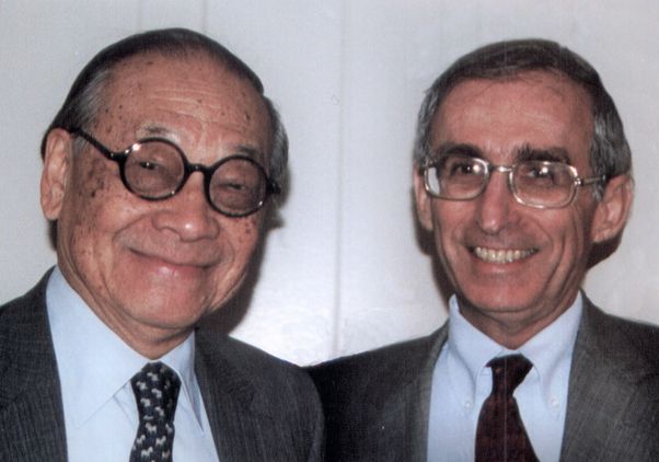 I.M. Pei and Dr. Gerald S. Levey