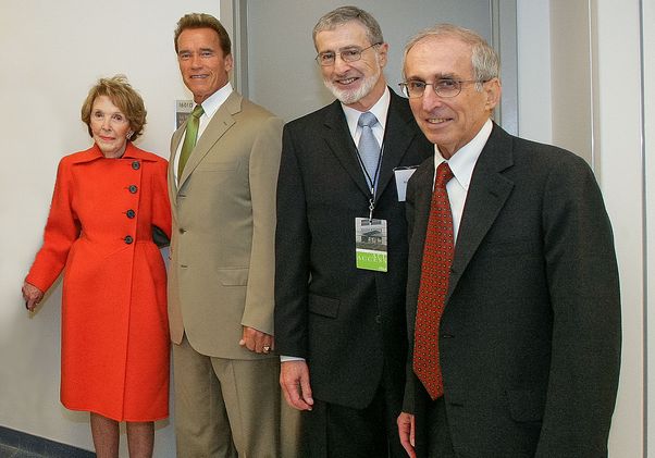 Levey with dignitaries