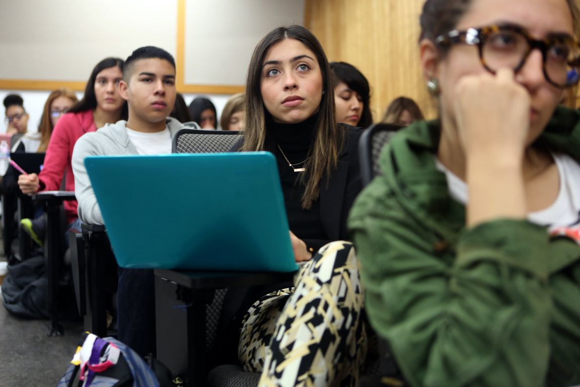 Students in lecture hall