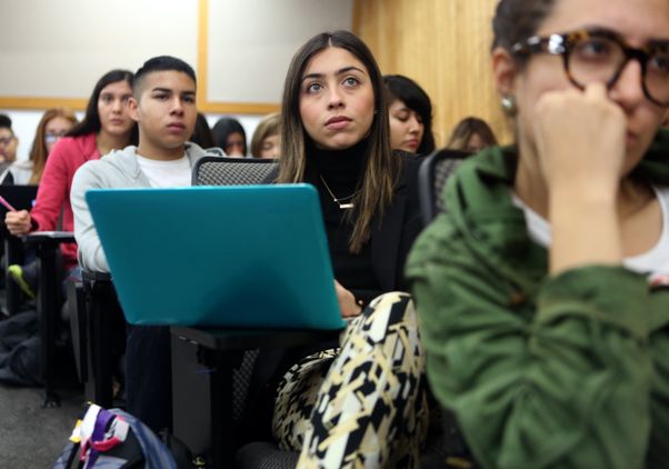 Students in lecture hall