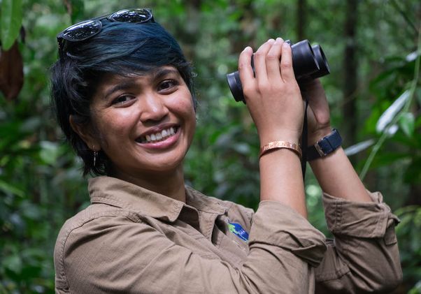 Farwiza Farhan in field