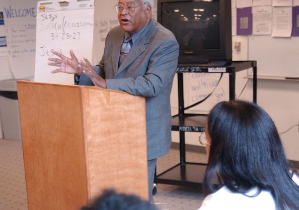 Rev. James Lawson teaching
