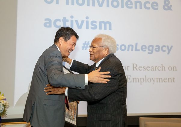 Kent Wong and Rev. James Lawson