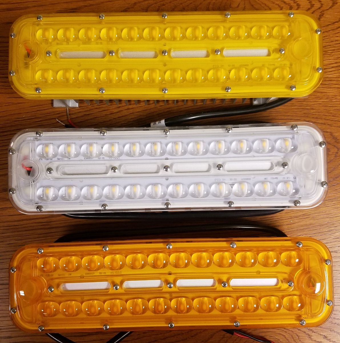 Three LED lamps