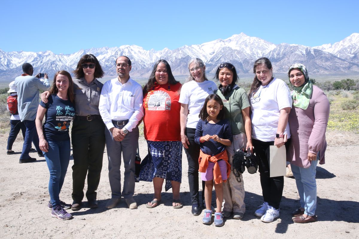 Ann Kaneko and the people in “Manzanar Diverted”