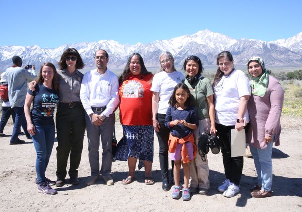 Ann Kaneko and the people in “Manzanar Diverted”