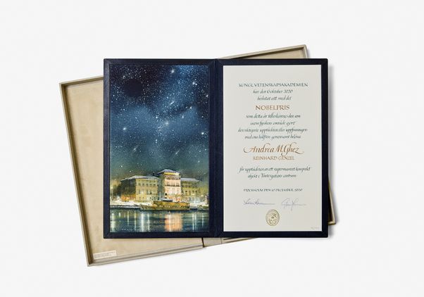Nobel Prize certificate