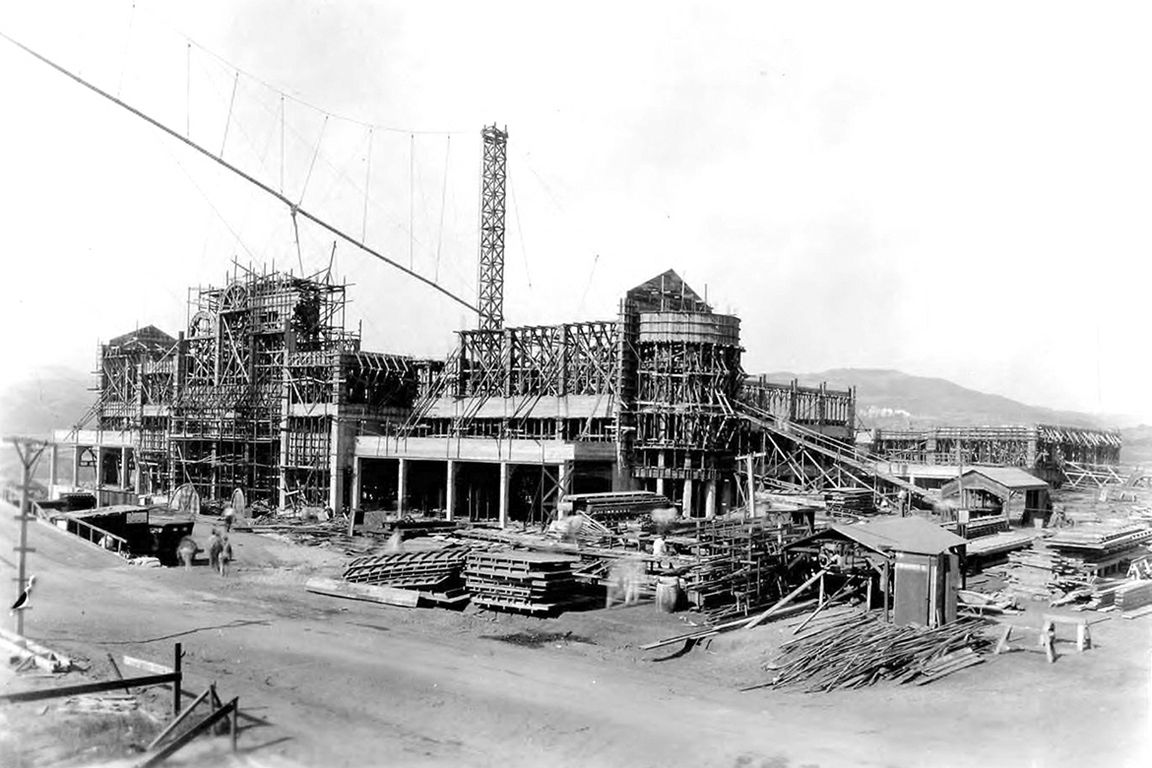 Royce Hall under construction