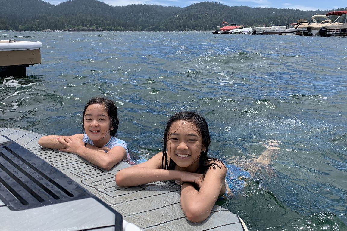 UCLA Lake Arrowhead Lodge swimmers