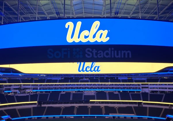 UCLA logos at SoFi Stadium