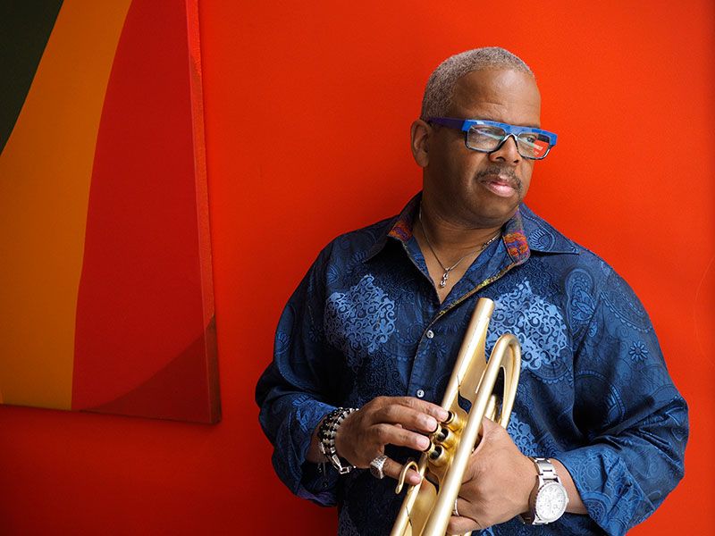 Terence Blanchard with his trumpet