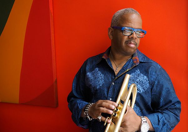 Terence Blanchard with his trumpet