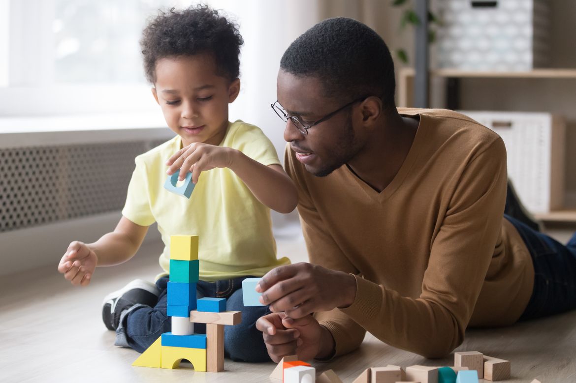 Playing with blocks 