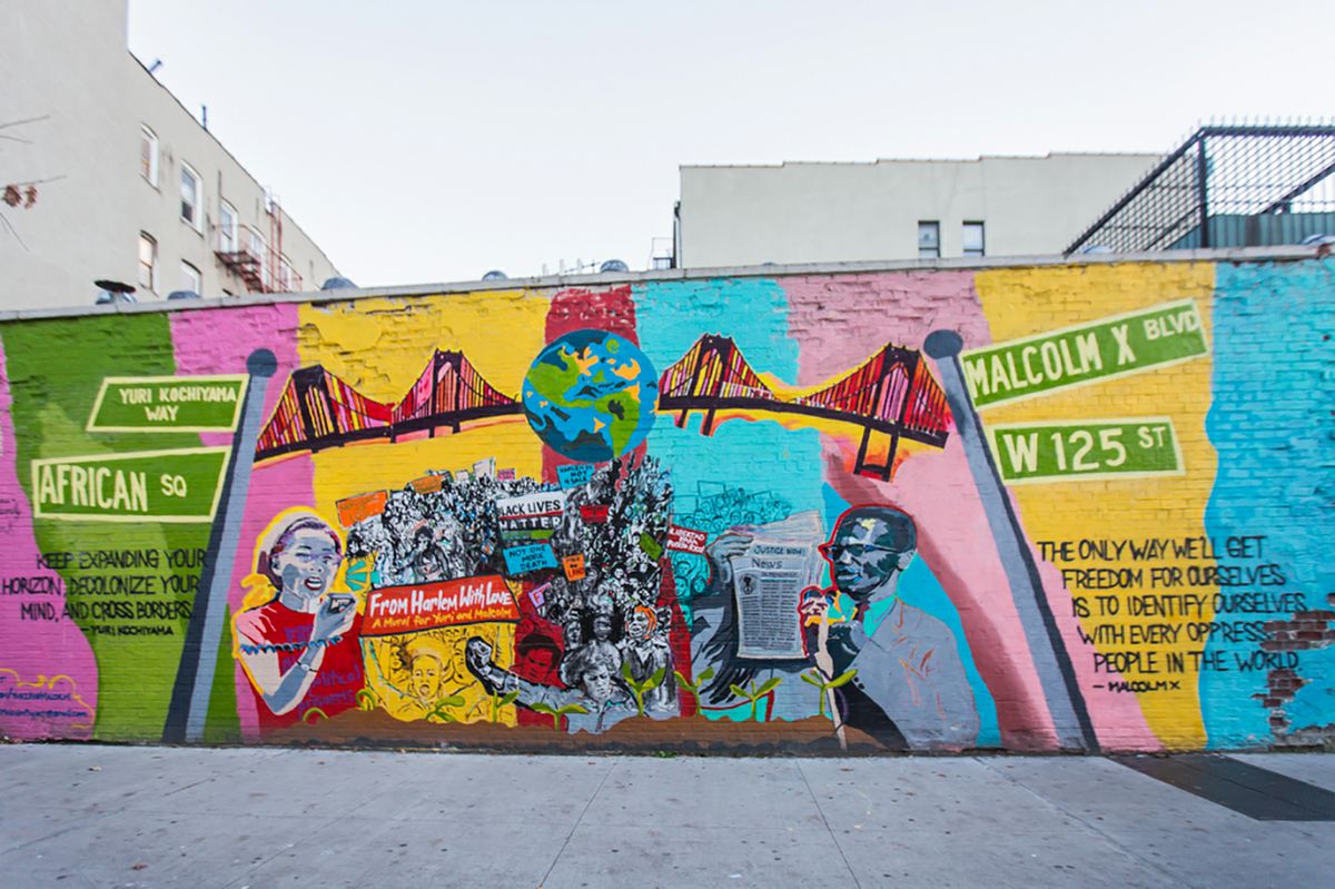 Kochiyama Malcolm X mural