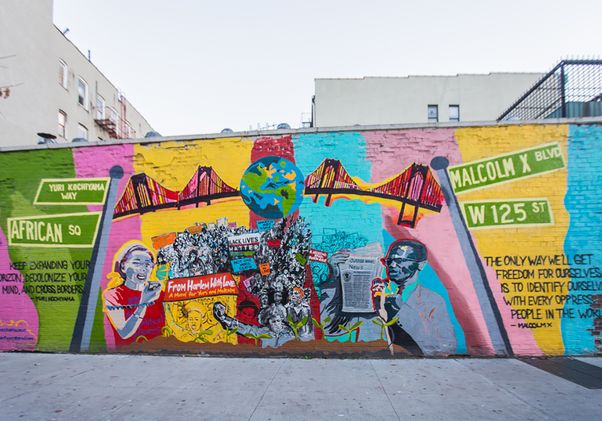 Kochiyama Malcolm X mural