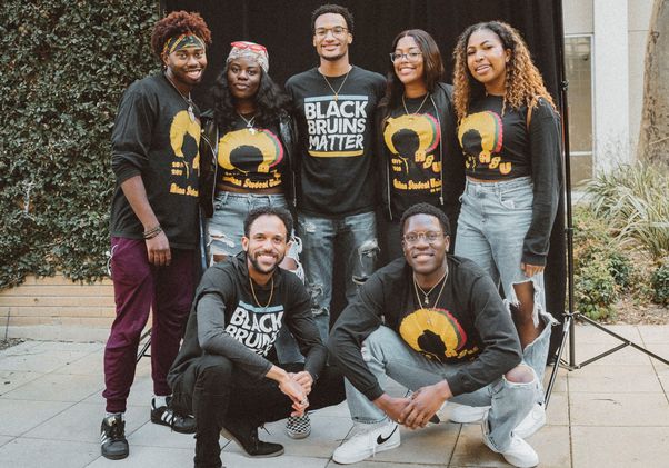 Students at opening of the UCLA Black Community Center