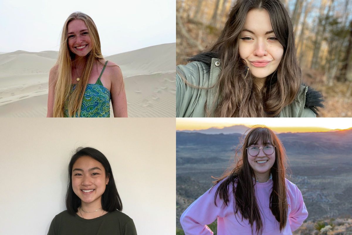 Top row: Alex Nechaev, Sophie Marencik. Bottom row: Alice Lu, Ashley Kenney. 