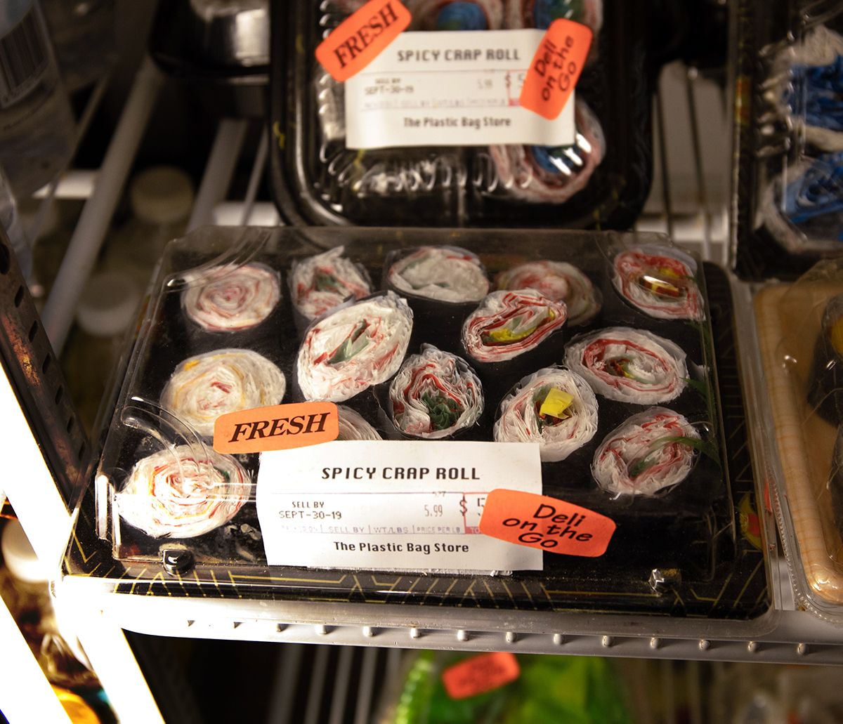 Plastic sushi