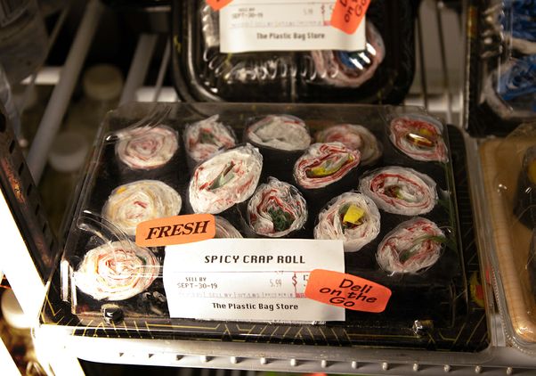 Plastic sushi