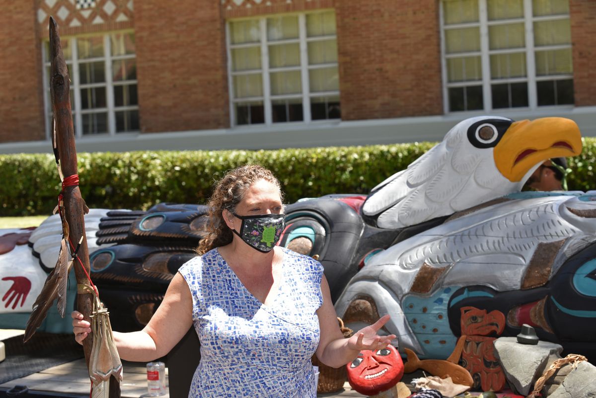 Mishuana Goeman and the Lummi totem