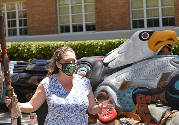 Mishuana Goeman and the Lummi totem