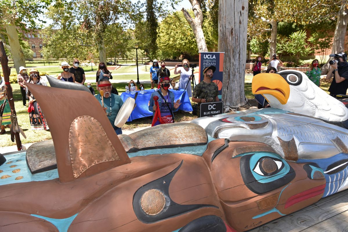 Lummi totem at UCLA