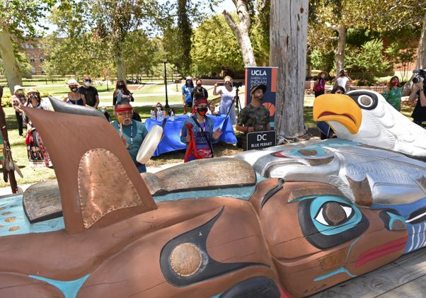 Lummi totem at UCLA