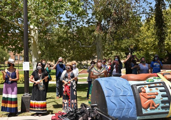 Lummi totem at UCLA