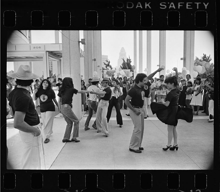 “Zoot Suit” cast dancing at the Mark Taper Forum