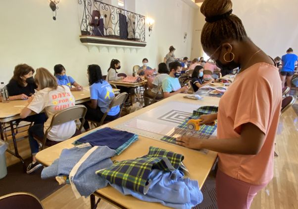 UCLA Volunteer Day 2021 - Mia Ford at Days for Girls