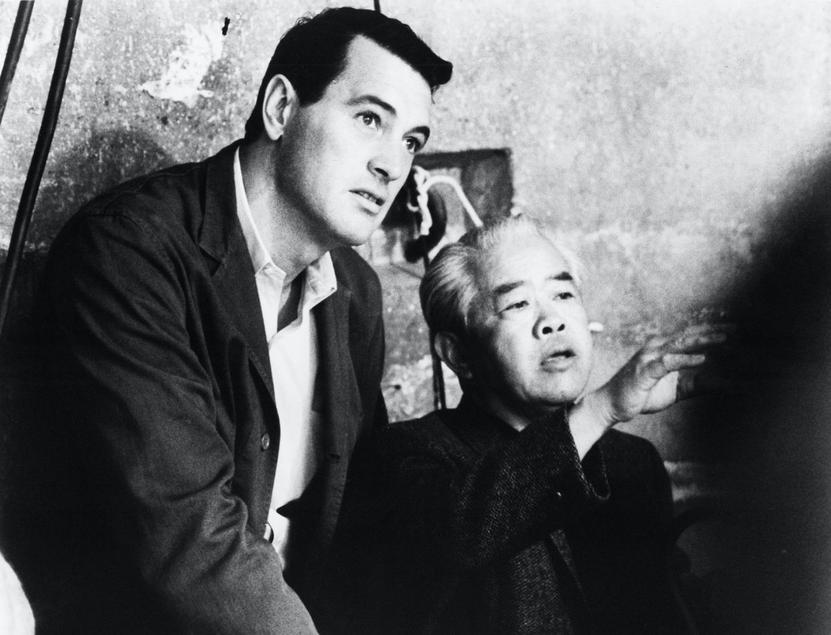 Rock Hudson and James Wong Howe