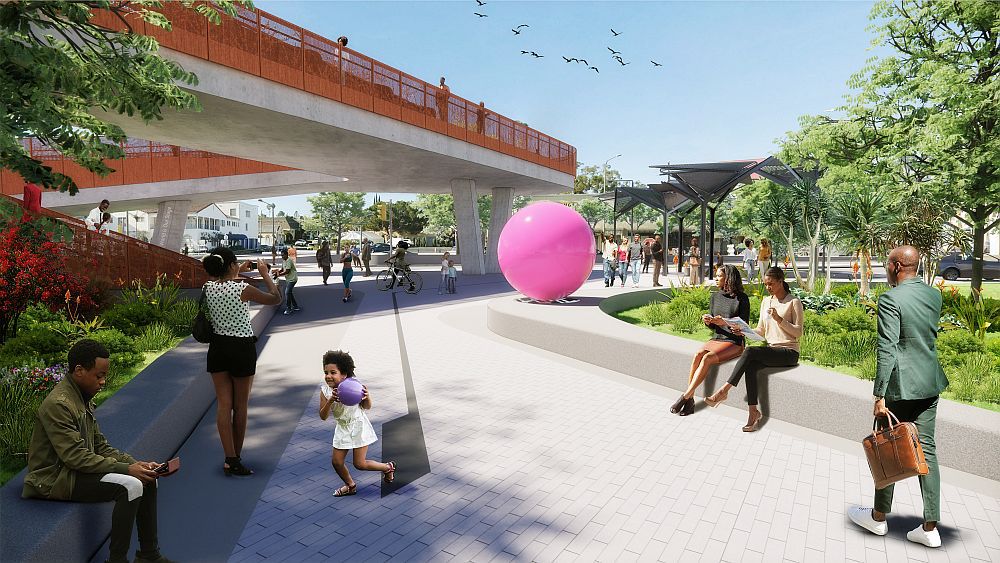 Sankofa Park - “An Object of Curiosity, Radiating Love” by Maren Hassinger