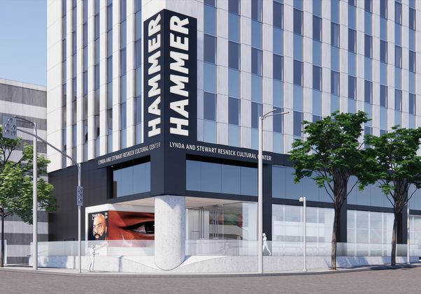 Hammer Museum exterior sign rendering