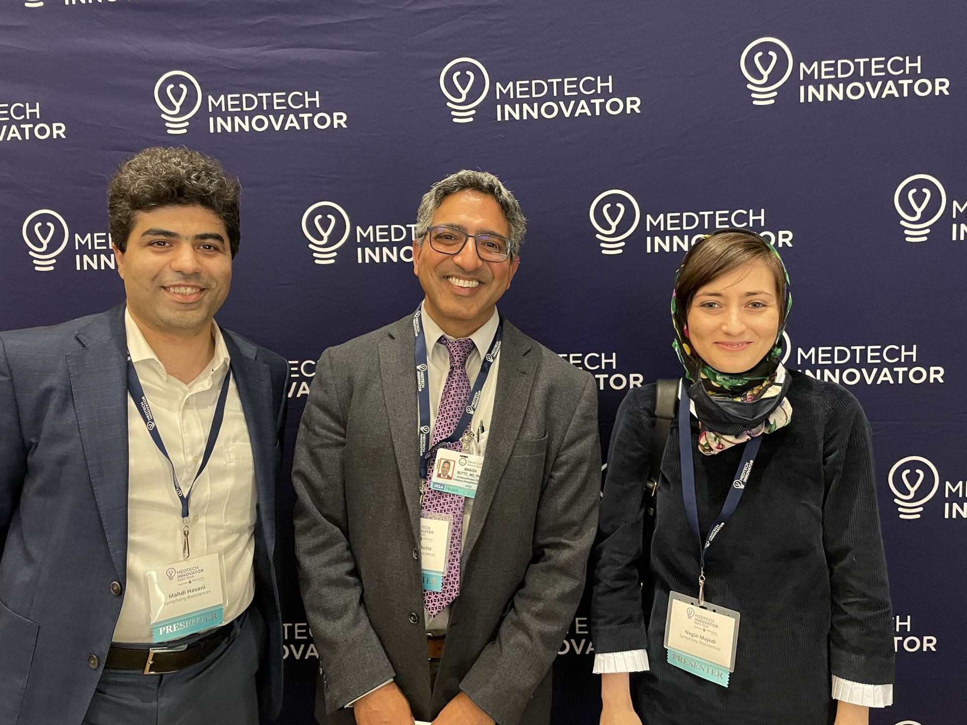 L–R: Mahdi Hasani, Manish Butte and Negin Majedi