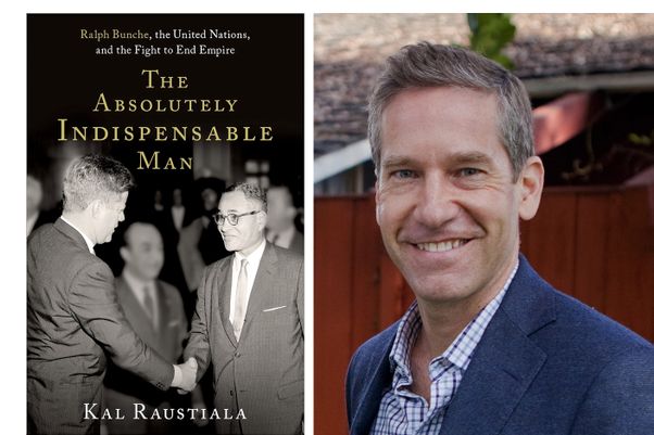 The Absolultely Indispensable Man book cover and Kal Raustiala