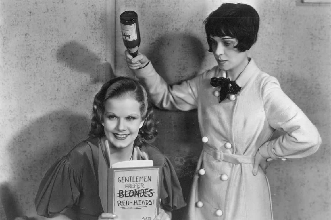 Anita Loos with Jean Harlow